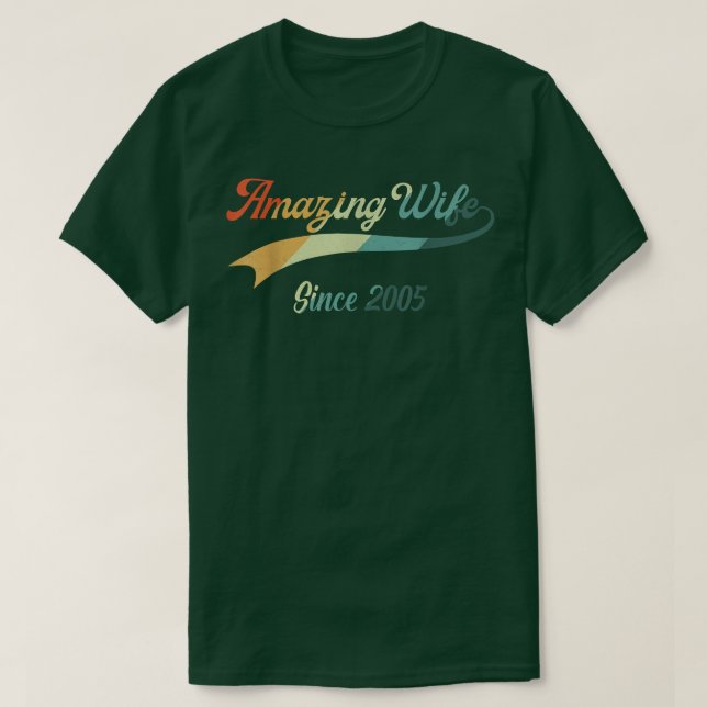 17. Hochzeitstipendium für ihre Phantastische Ehef T-Shirt (Design vorne)
