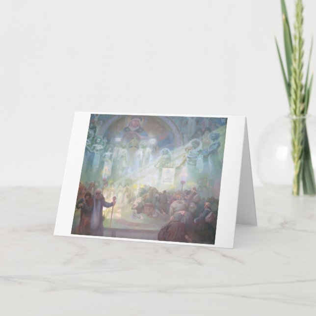 #17 Holy Mount Athos, Mucha Karte (Vorderseite)