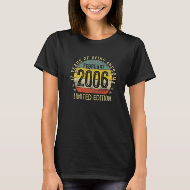 17 Jahre alt Phantastisch seit Februar 2006 17. Ge T-Shirt (Vorderseite)