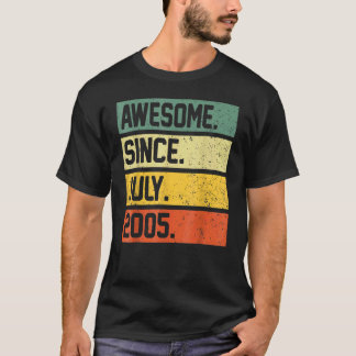 17 Jahre alt Phantastisch seit Juli 2005 17. Gebur T-Shirt