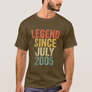 17 Jahre alte Geschenke Legend seit Juli 2005 17. T-Shirt
