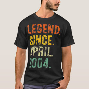17 Jahre alte Geschenke Legende seit April 2004 17 T-Shirt