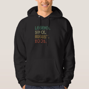 17 Jahre alte Legende Seit August 2005 17. Geburts Hoodie