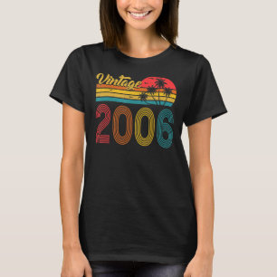 17 Jahre alter Retro Vintag 2006 17. Geburtstag T-Shirt