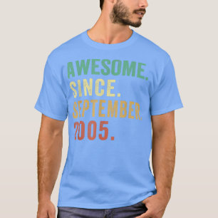 17 Jahre altes Geschenk Phantastisch seit Septembe T-Shirt