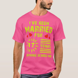 17 Jahre Hochzeit Jubiläum Geschenke Ideen für Ihn T-Shirt