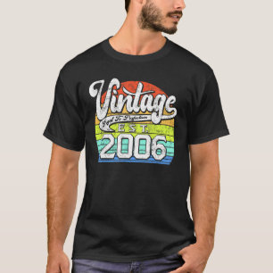 17 Jahre Vintag 2006 17. Geburtstag 1 T-Shirt