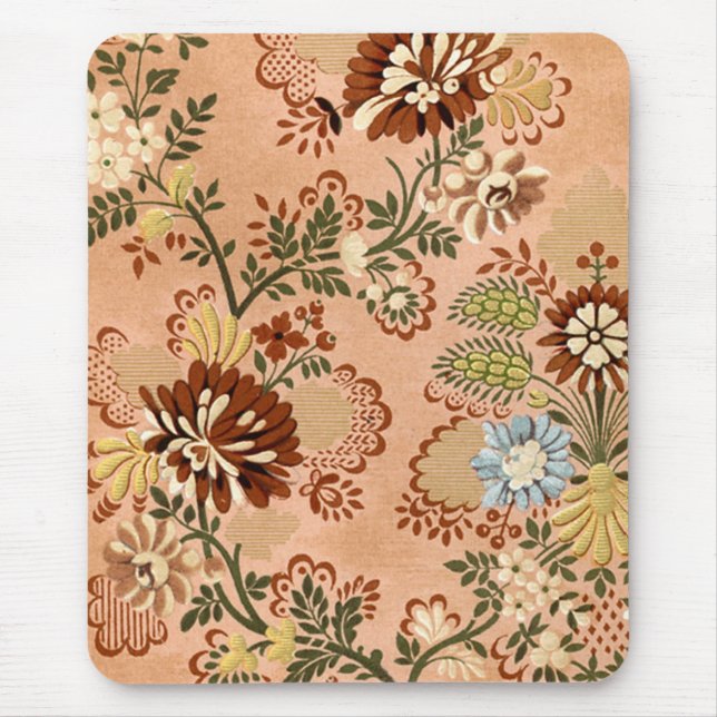 17. Jahrhundert Damast Textil - Mousepad (Vorne)