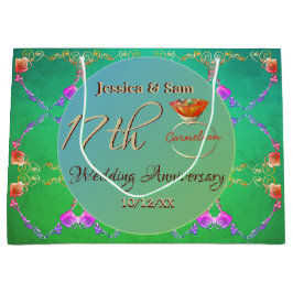 17. Karnelsche Hochzeitstornjubiläumstasche Große Geschenktüte