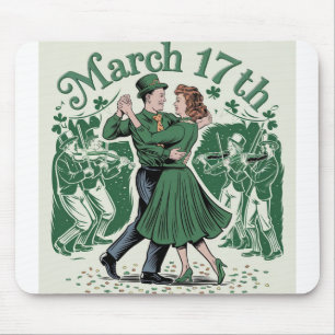 17. März St. Patrick. Irisches Festival Mousepad