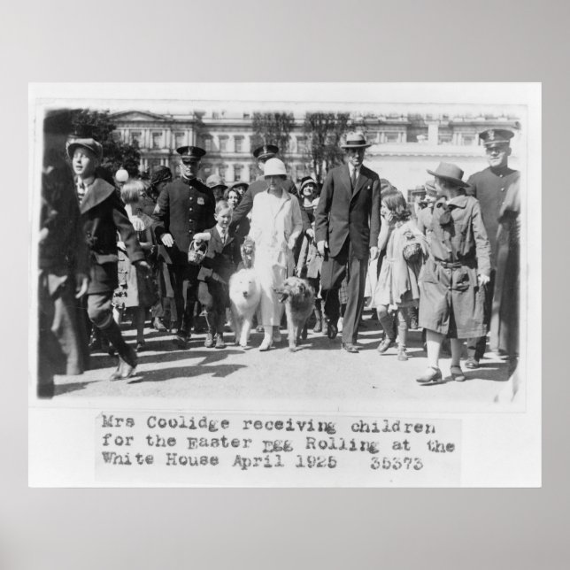 17 Mrs. Coolidge Easter Egg White House Poster (Vorne)