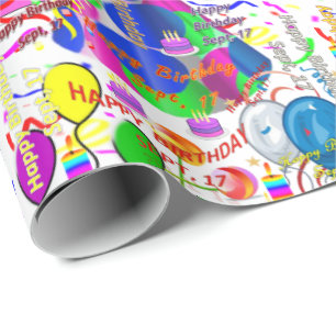 17. September Geschenkpapier