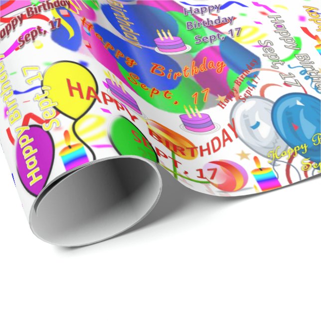 17. September Geschenkpapier (Rolleneckpunkt)