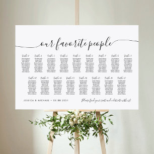 17 Tisch Elegant Unsere Lieblingsleute Sitzordnung Poster