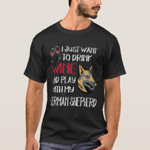 17 Woll einfach, Wein zu trinken und mit meinem De T-Shirt