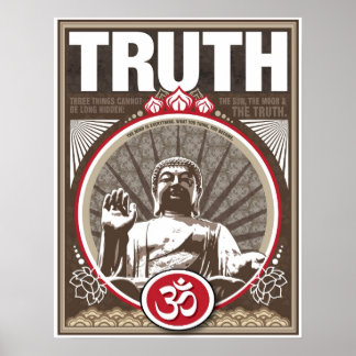 17" X 22" Buddha TRUTH Plakat