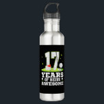 17 Years Of Being Awesome 17th Birthday Golf Theme Edelstahlflasche<br><div class="desc">17 Years Of Being Awesome 17th Birthday Golf Theme T-Shirt</div>