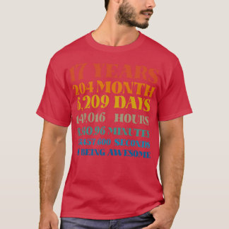 17e anniversaire 17 ans d'être génial Tshirt Bd