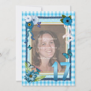 17e Invitation à la fête d'anniversaire Photo