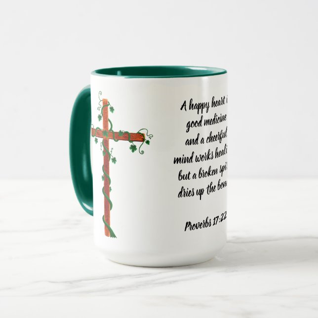 17h22 de proverbes - tasse de 15 onces (Devant gauche)