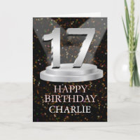 17th Birthday Spotlights Ajouter une carte de nom