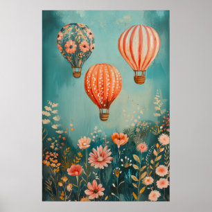 1800 Heißluftballons Poster