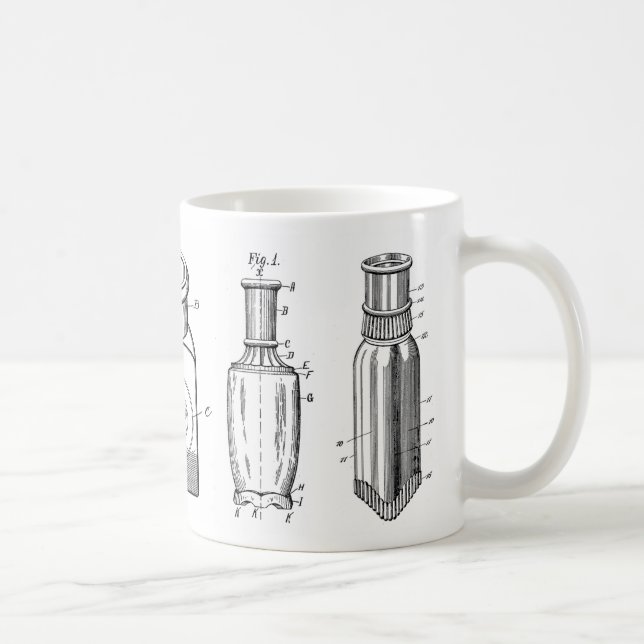 1800s antike Flaschen-Kaffee-Tasse Kaffeetasse (Rechts)