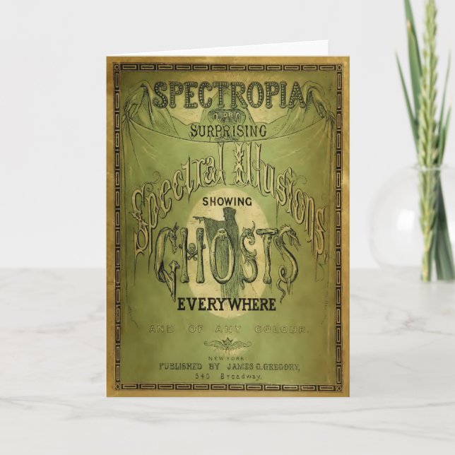 1800s Spectropia - eine Studie der Geister Karte (Vorderseite)