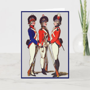 1803 Londoner Freiwilligensoldaten drucken Karte