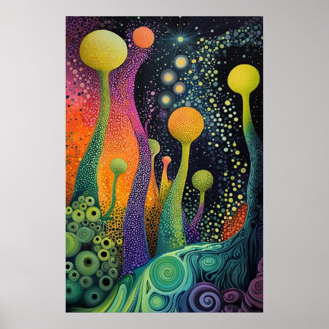 1805 Cosmic Surrealist Dreamscape Poster (Vorne)