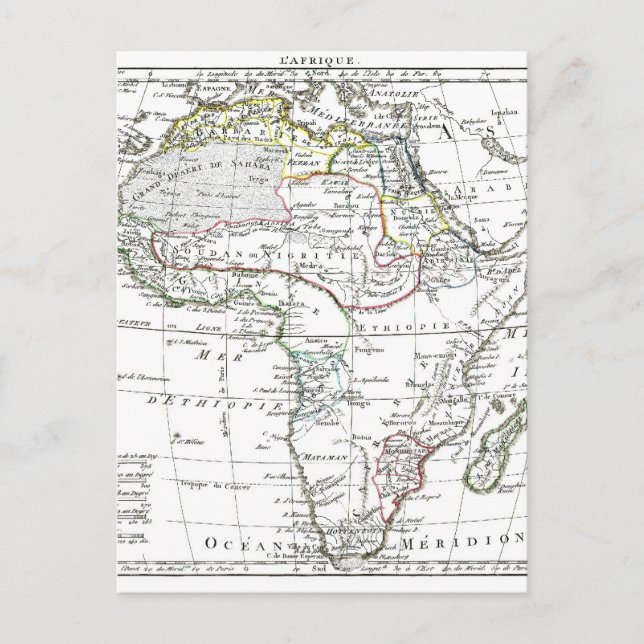 1806 Karte - L'Afrique (Vorderseite)