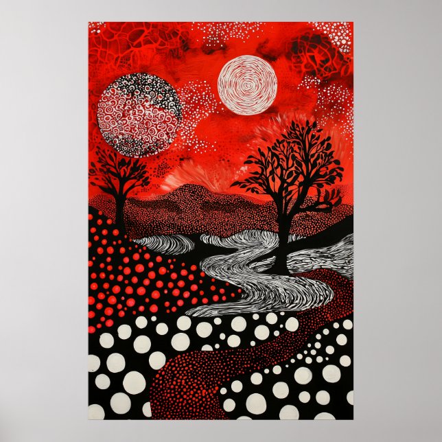 1809 Cosmic Surrealist Dreamscape Poster (Vorne)