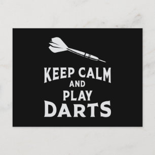 180 Darts Dart Dartboard Behalt Calm Funny Gift Id Postkarte