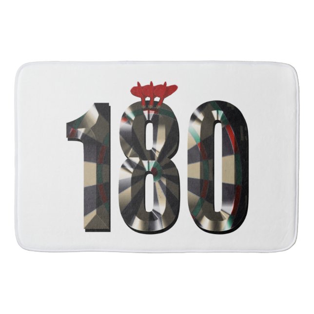 "180 in 3D: The Ultimate Darts Dimension" Badematte (Vorderseite)