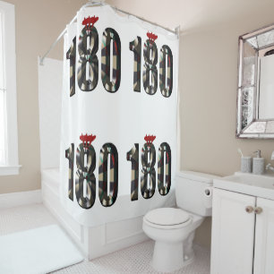 "180 in 3D: The Ultimate Darts Dimension" Duschvorhang
