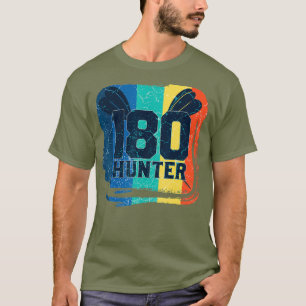 180 Jäger Darting and Darts Vintag Funny Dart T-Shirt