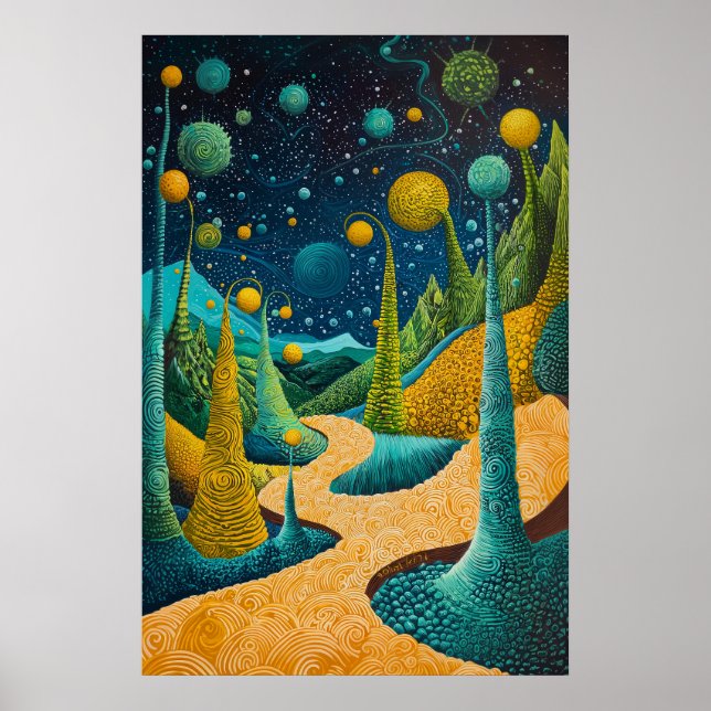 1815 Cosmic Surrealist Dreamscape Poster (Vorne)