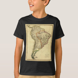1817 Karte Südamerikas T-Shirt