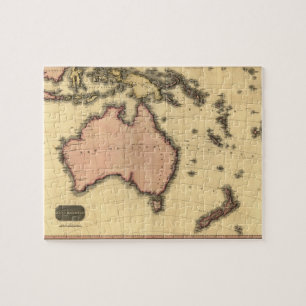 1818 Australasia Map - Australia, New Zealand