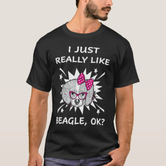 181 Ich mag Beagle wirklich sehr T-Shirt