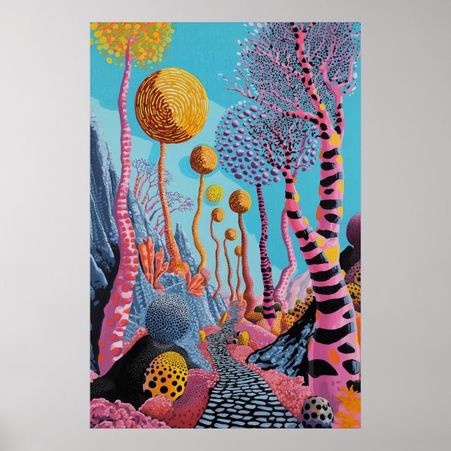 1822 Cosmic Surrealist Dreamscape Poster (Vorne)