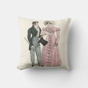 1823 Antike Hochzeitsmode Mann Frau Kissen