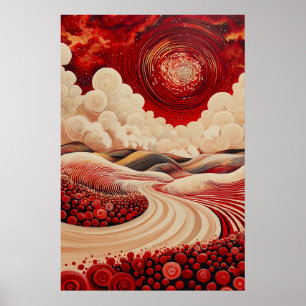 1823 Cosmic Surrealist Dreamscape Poster