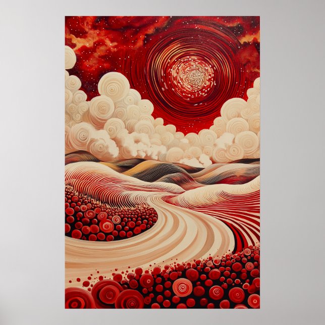 1823 Cosmic Surrealist Dreamscape Poster (Vorne)