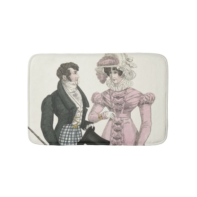 1823 Die antike Hochzeitsmännin-Mode Badematte (Vorderseite)