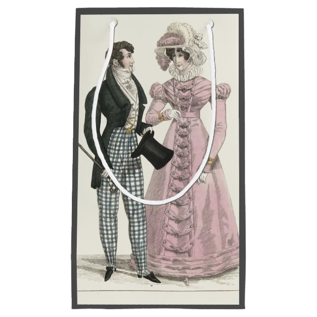 1823 Die antike Hochzeitsmännin-Mode Kleine Geschenktüte (Vorderseite)