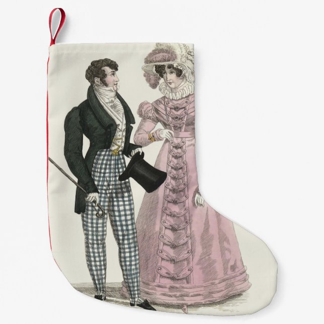1823 Die antike Hochzeitsmännin-Mode Kleiner Weihnachtsstrumpf (Vorderseite)