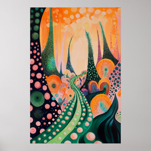 1824 Cosmic Surrealist Dreamscape Poster (Vorne)