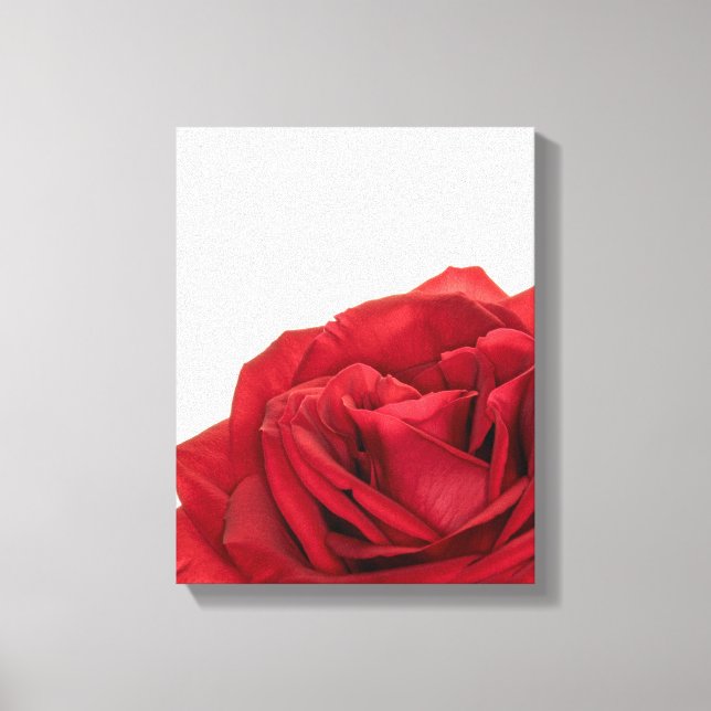 1824-Rote Rose Leinwanddruck (Vorderseite)