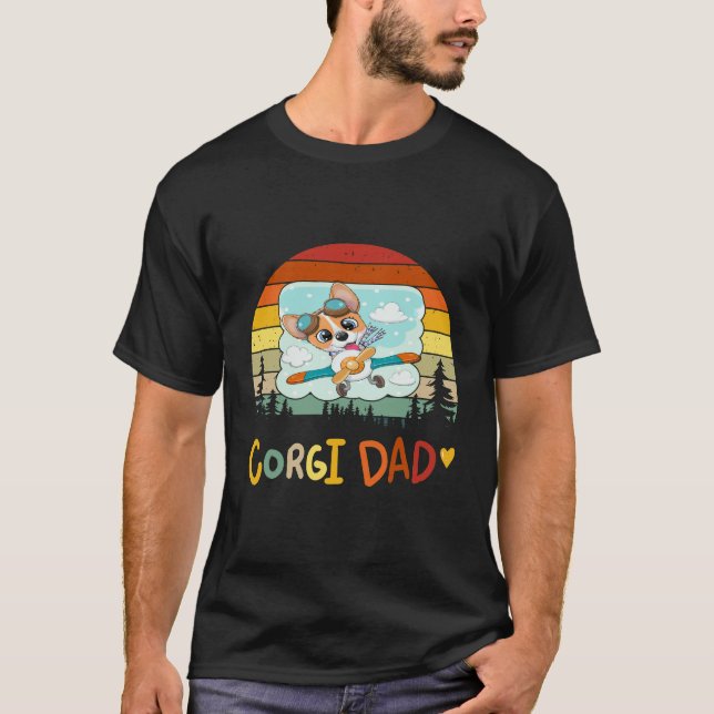 182 Corgi-Vater T-Shirt (Vorderseite)
